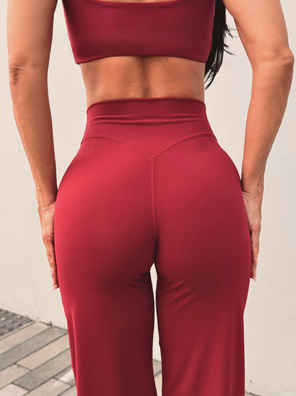 Berry Mood Straight Leg Pants