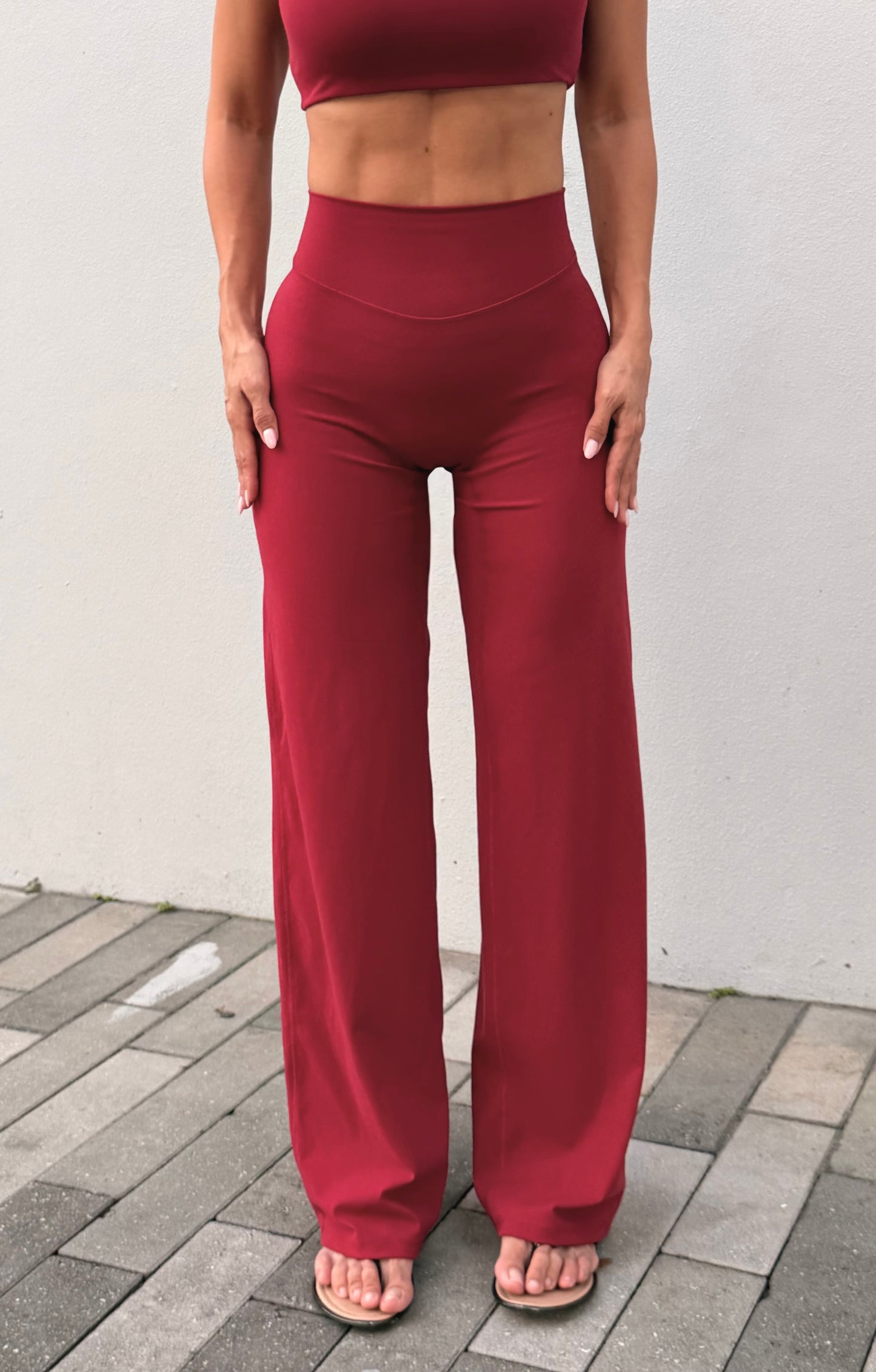 Berry Mood Straight Leg Pants