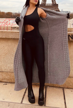 Parisian Chic One Shoulder Suit