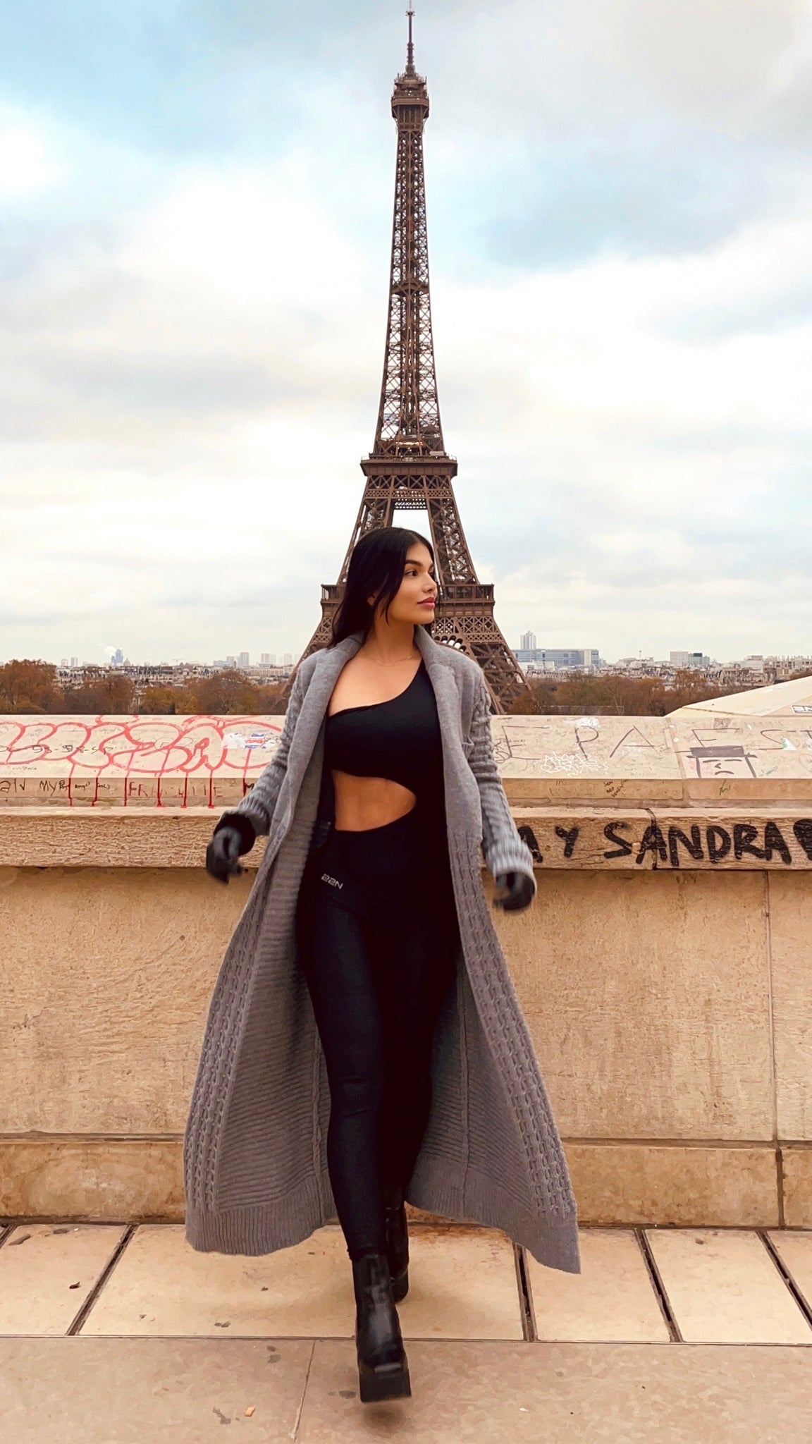 Parisian Chic One Shoulder Suit